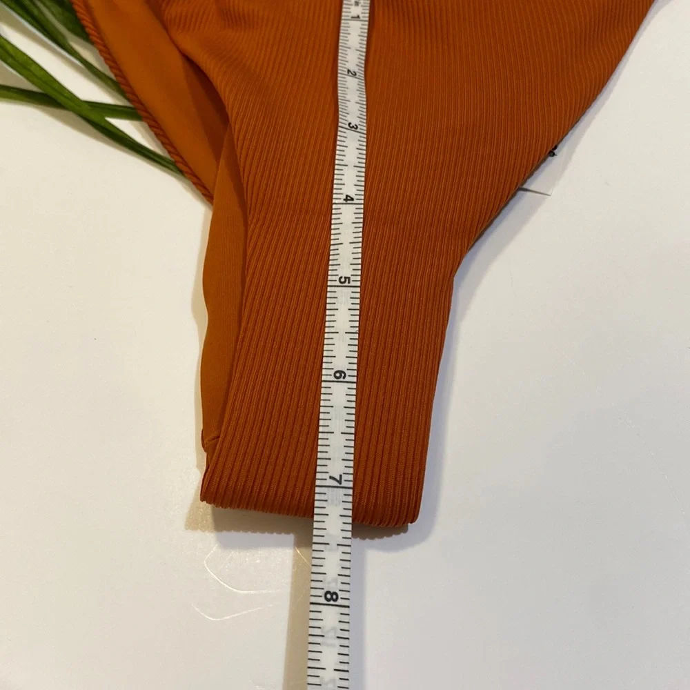 L*Space Cabana Bikini Ribbed‎ Bottom Bitsy, Color: Amber, Small, NWT, Brand New